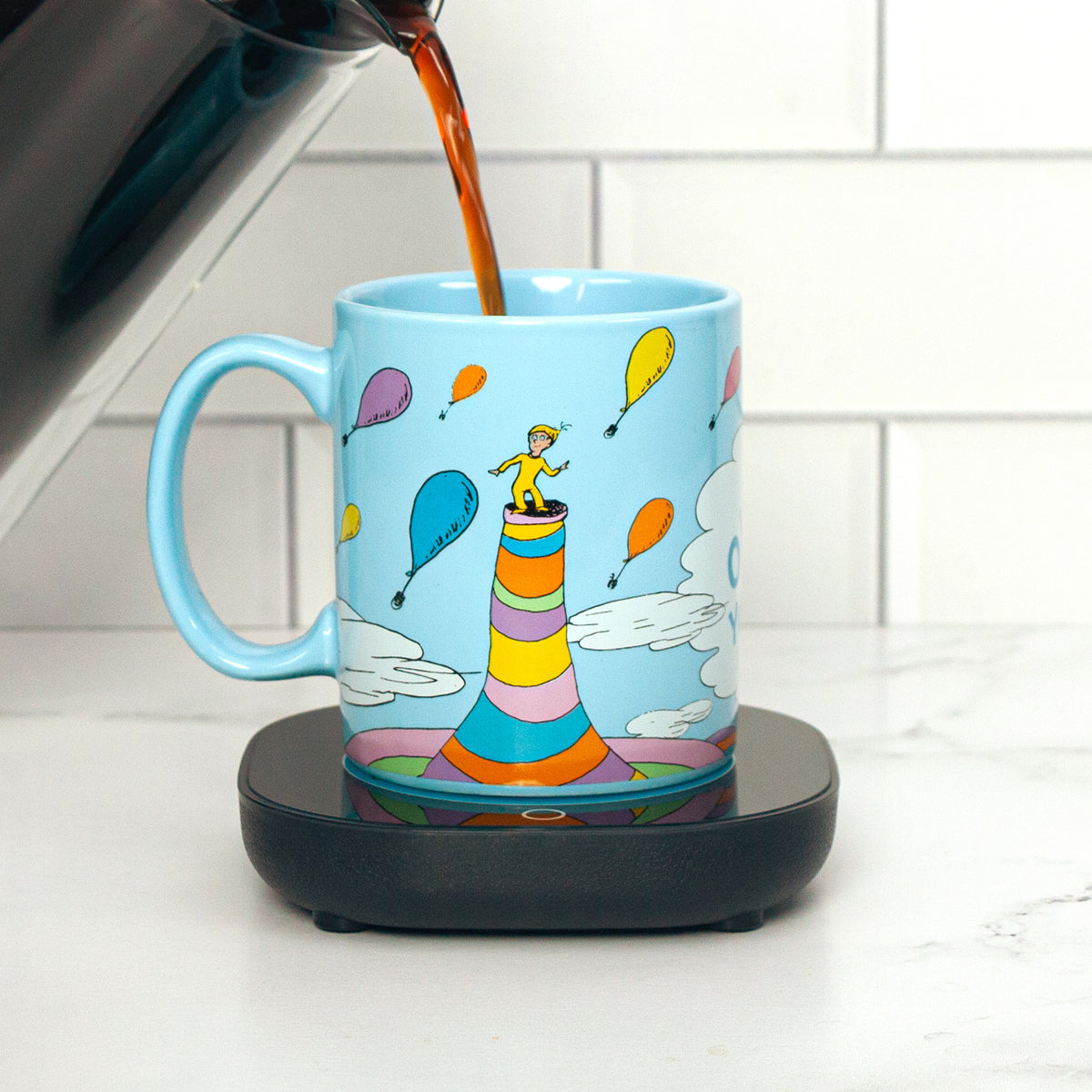 Dr. Seuss Oh, the Places You&#39;ll Go 12oz Mug with Warmer
