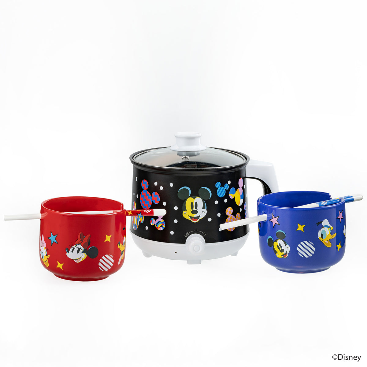 Disney Mickey Mouse Hot Pot with Ramen Bowls