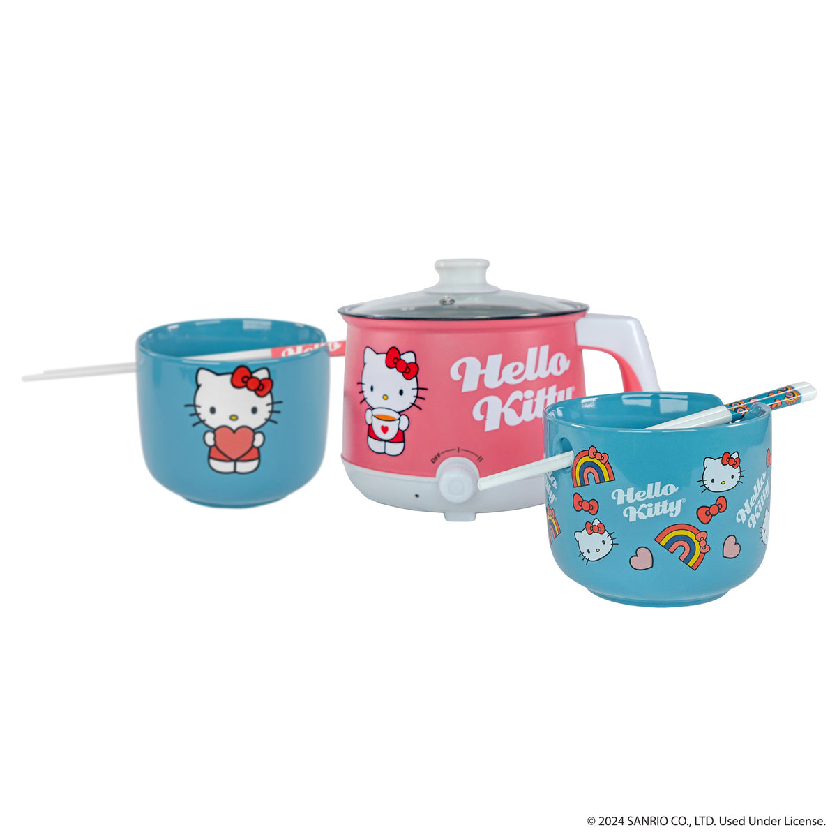 Hello Kitty Hot Pot with Ramen Bowls