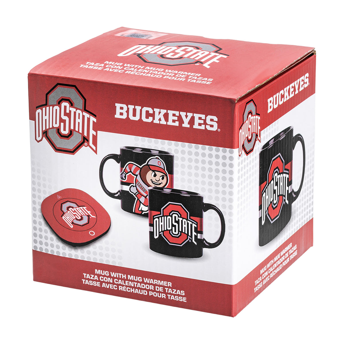 Ohio State Buckeyes Brutus Buckeye 12oz Mug Warmer Set