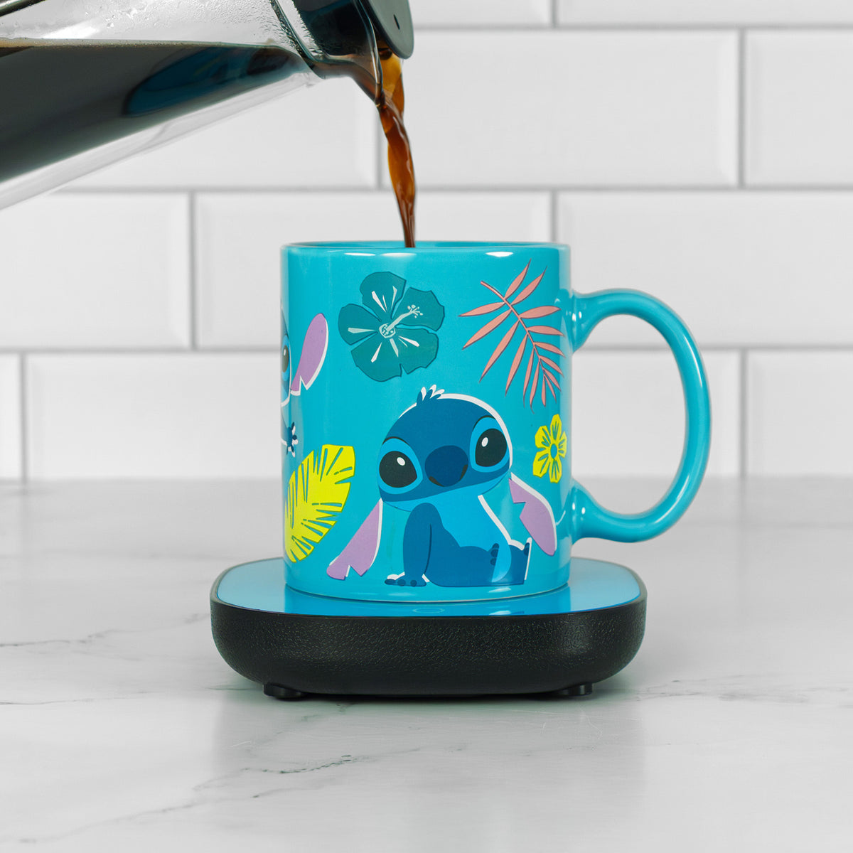 Disney Stitch 12oz Mug with Warmer