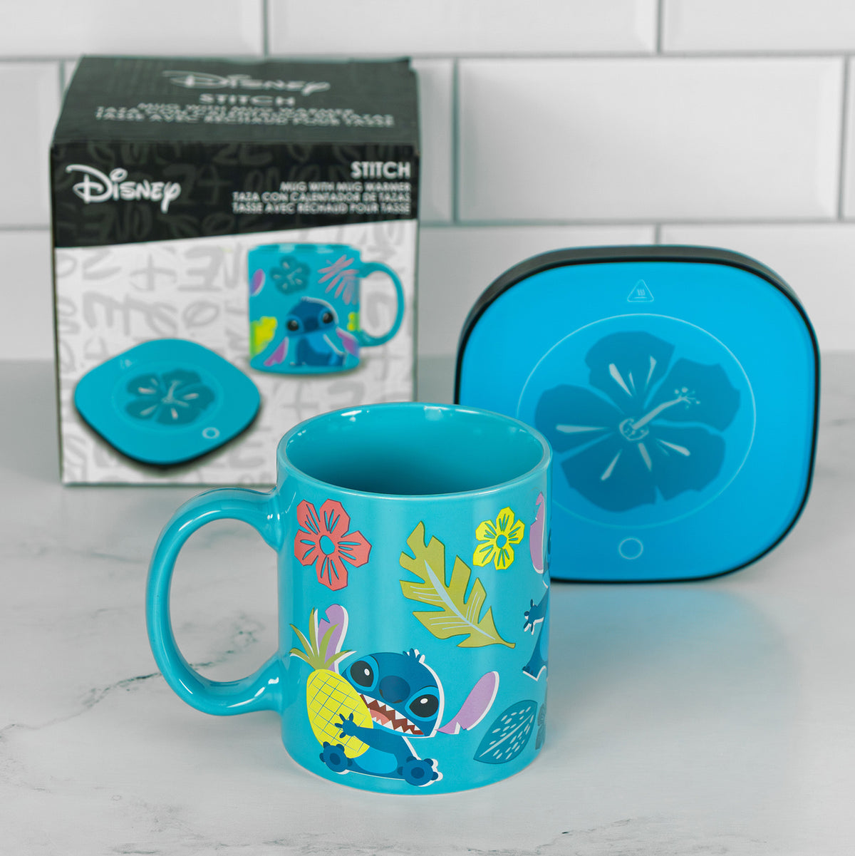 Disney Stitch 12oz Mug with Warmer