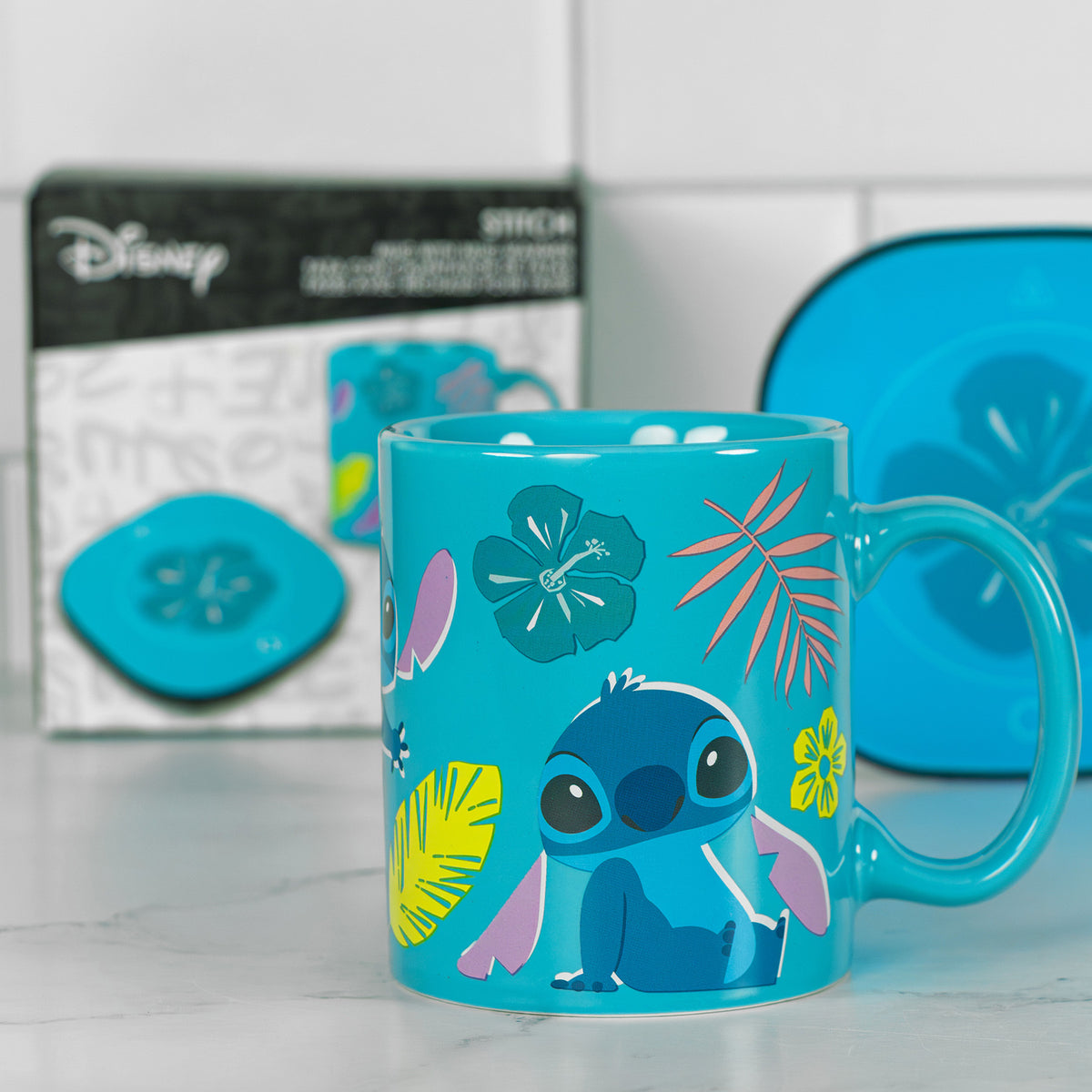 Disney Stitch 12oz Mug with Warmer