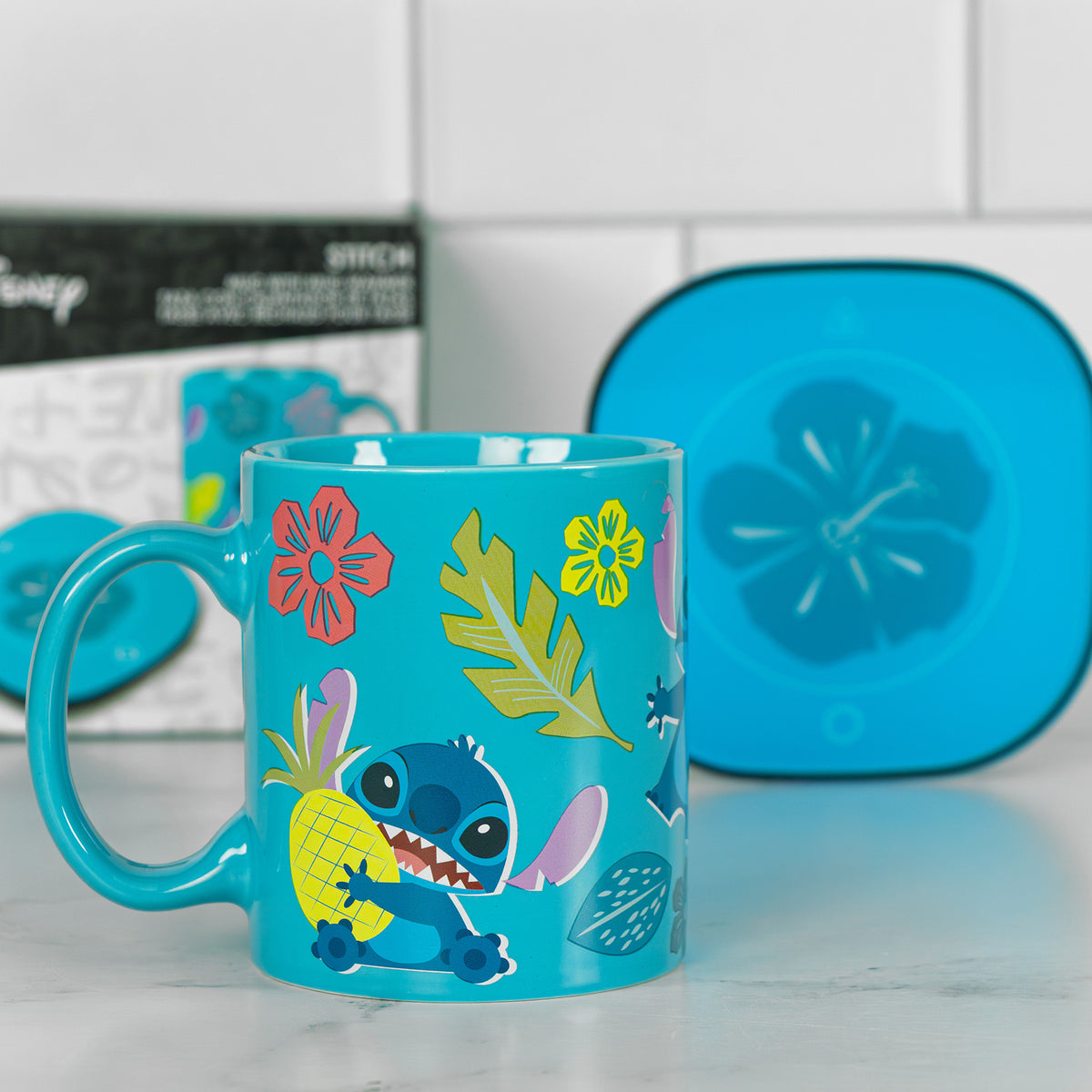 Disney Stitch 12oz Mug with Warmer