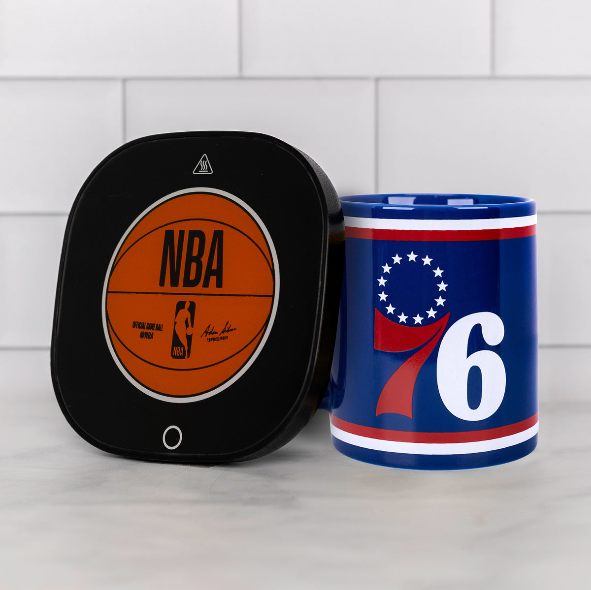NBA Philadelphia 76ers Logo 12oz Mug Warmer Set