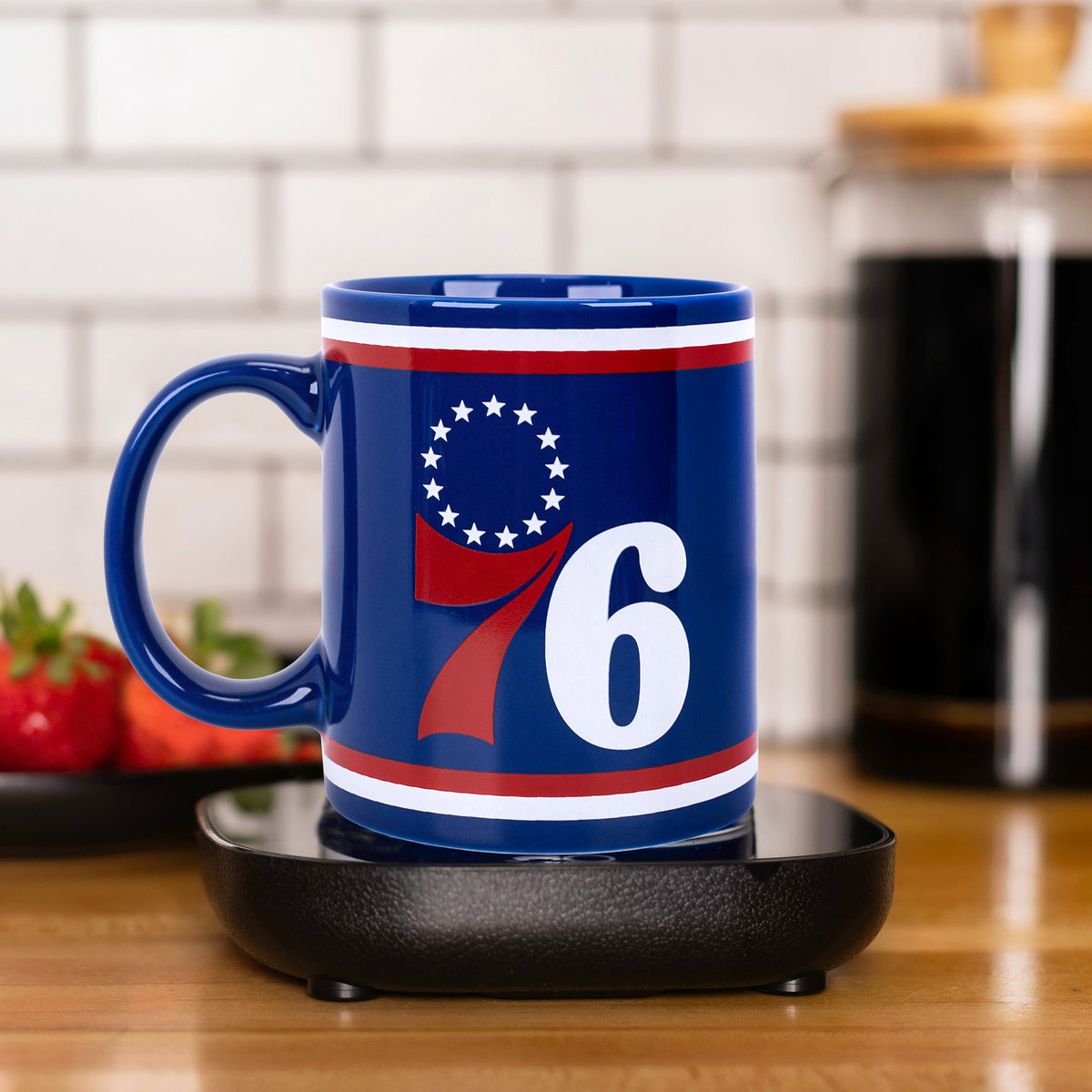 NBA Philadelphia 76ers Logo Mug Warmer Set - Uncanny Brands