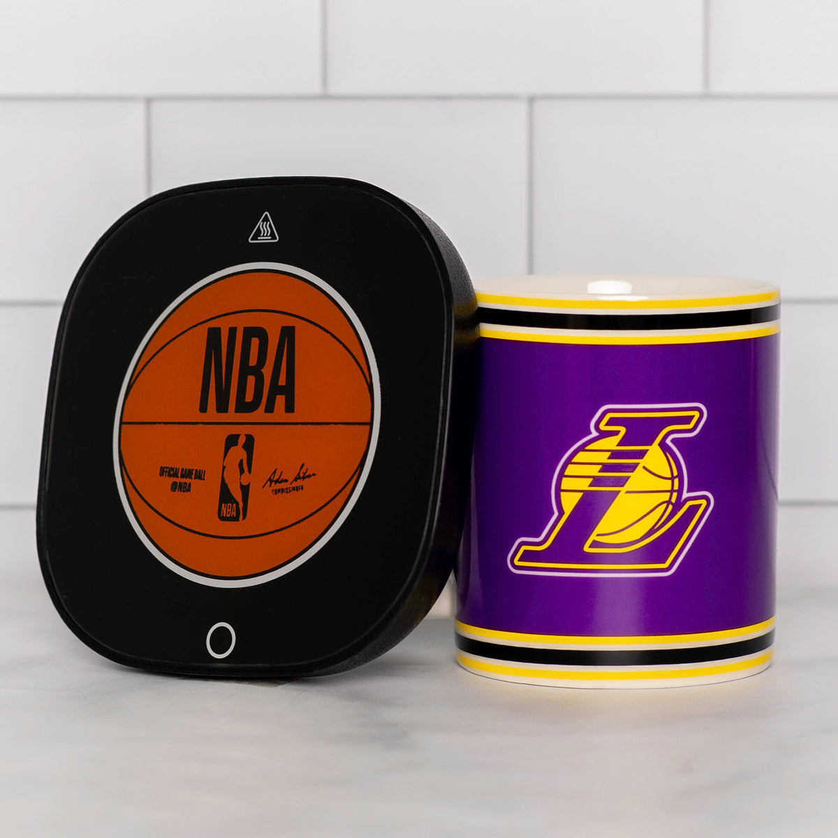 NBA Los Angeles Lakers Logo 12oz Mug Warmer Set