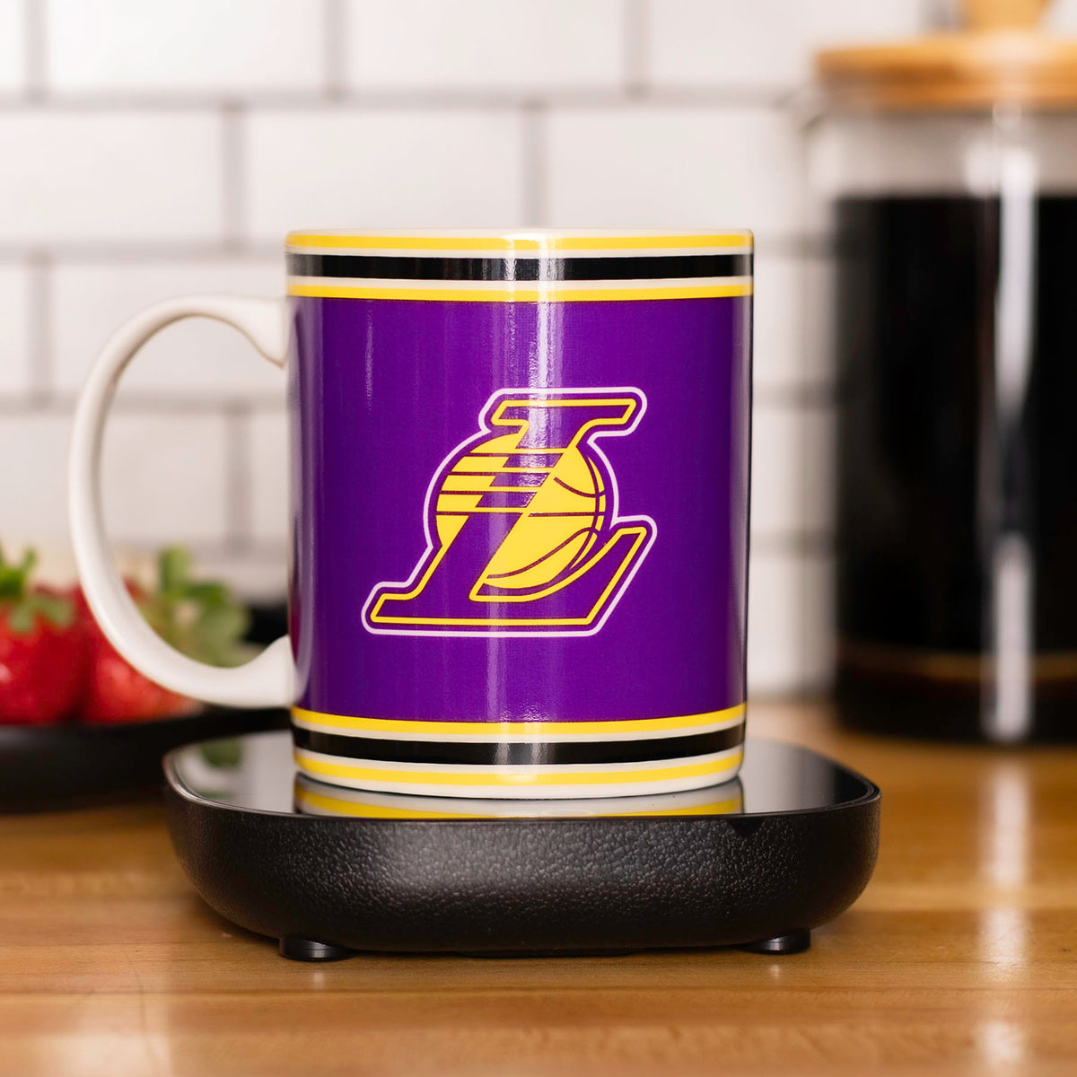 NBA Los Angeles Lakers Logo 12oz Mug Warmer Set