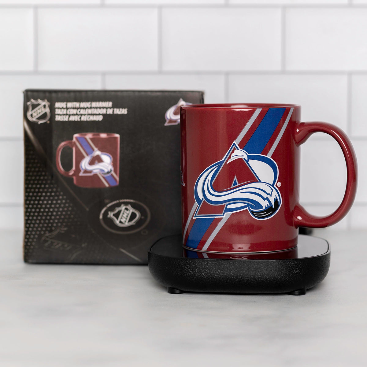 NHL Colorado Avalanche Logo 12oz Mug Warmer Set