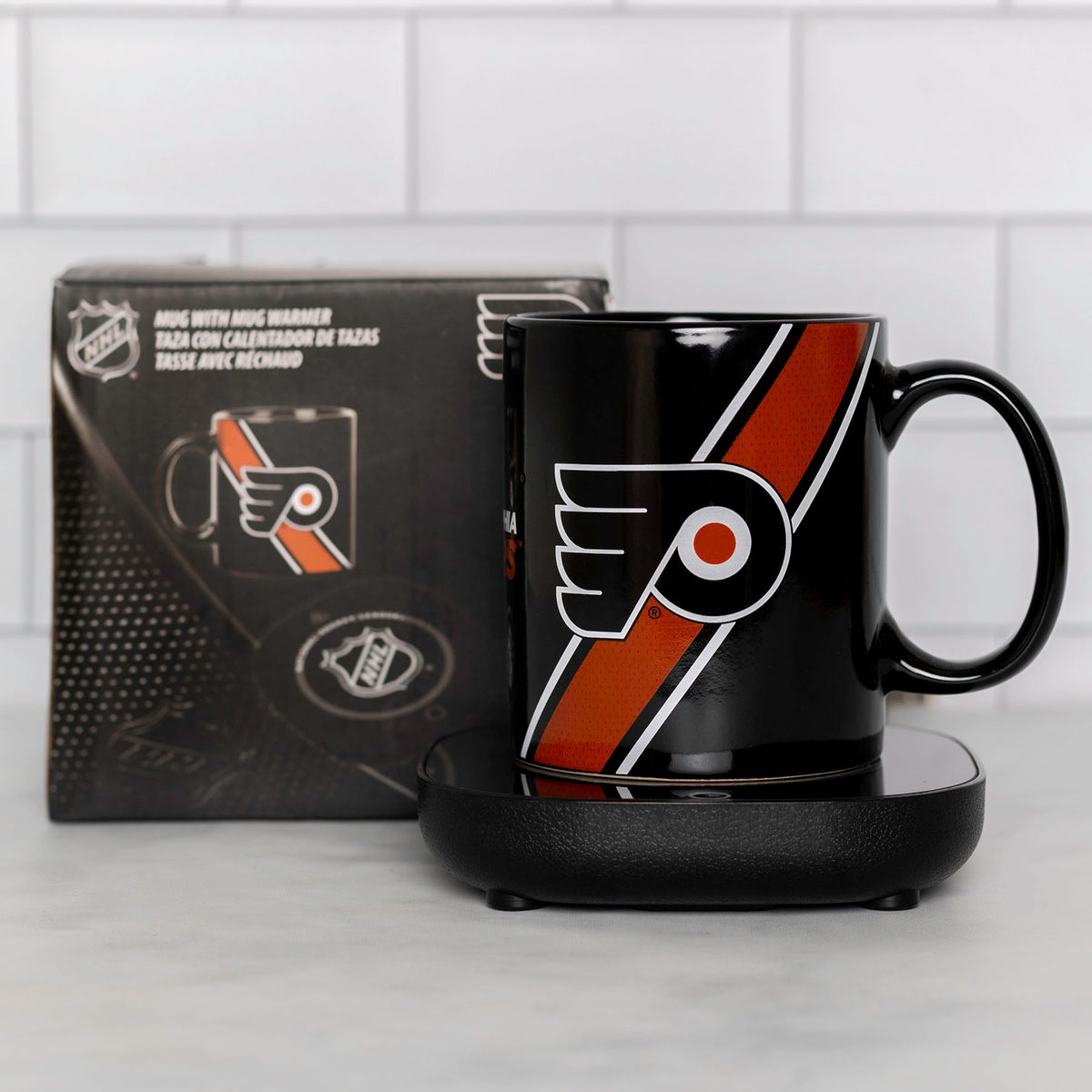 NHL Philadelphia Flyers Logo 12oz Mug Warmer Set