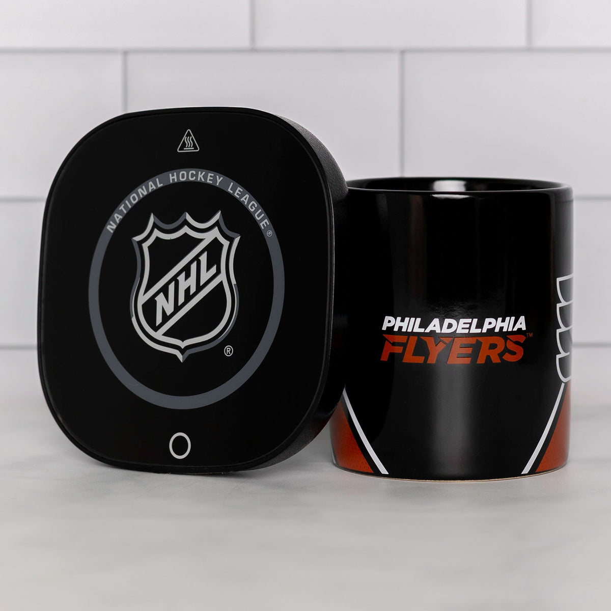 NHL Philadelphia Flyers Logo 12oz Mug Warmer Set