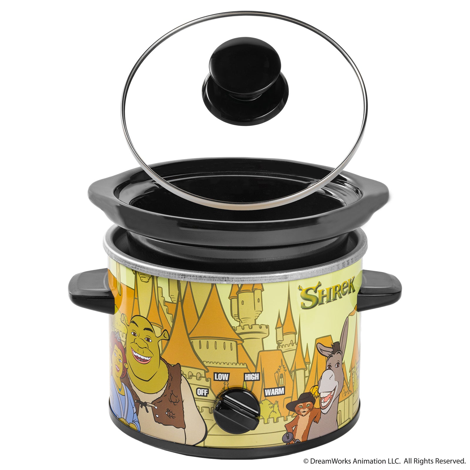 Uncanny Brands Shrek Mini Waffle Maker – Officially Licensed Round Electric