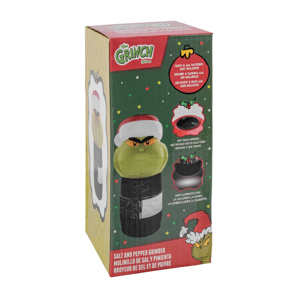 Dr. Suess The Grinch Salt and Pepper Grinder