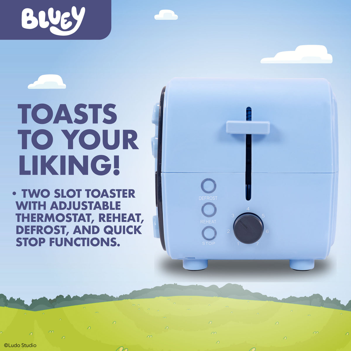 Bluey Retro Light Up TV Toaster