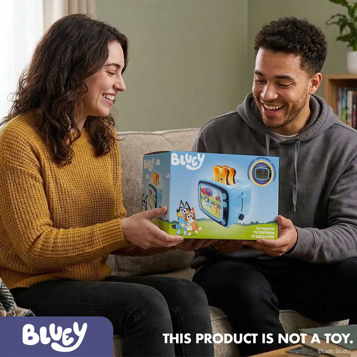 Bluey Retro Light Up TV Toaster