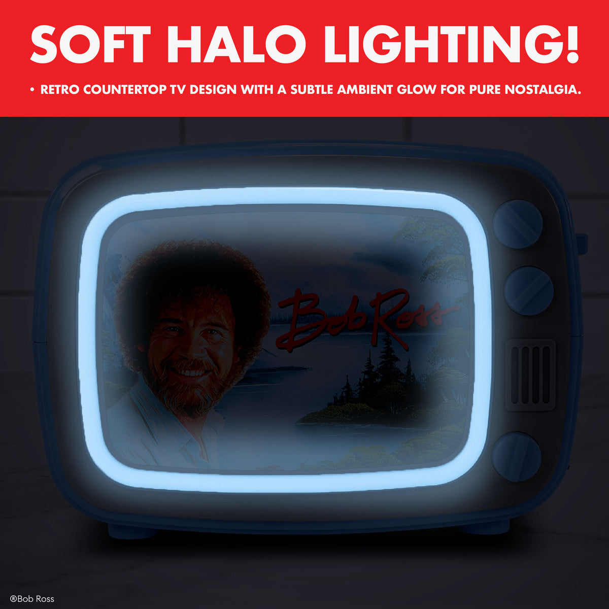 Bob Ross Retro Light Up TV Toaster