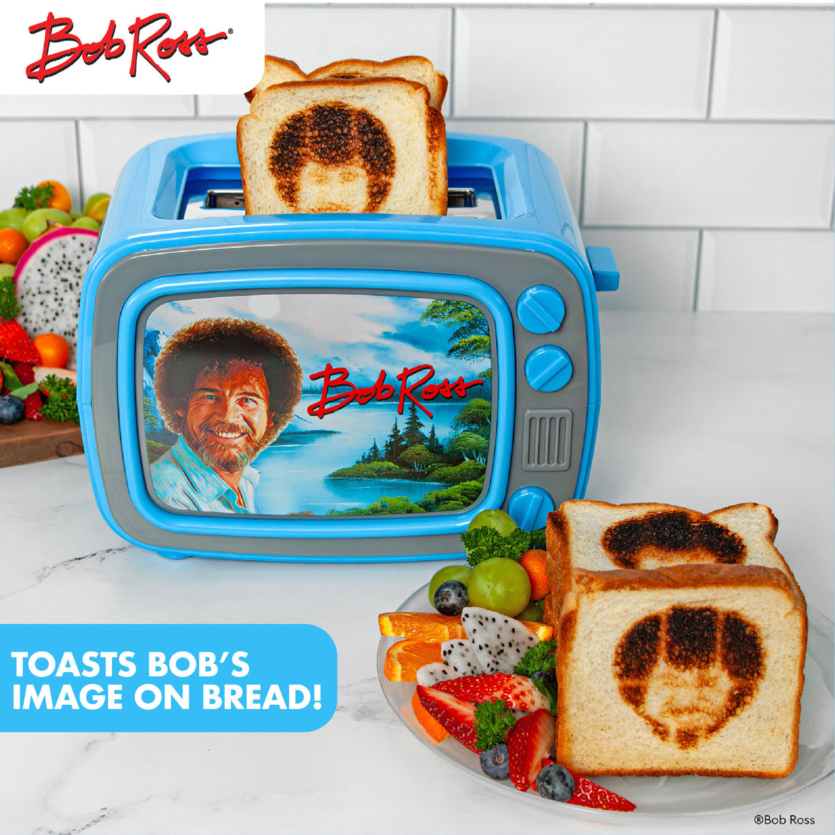 Bob Ross Retro Light Up TV Toaster