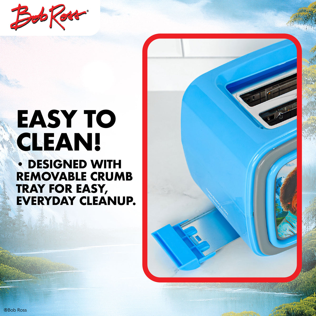 Bob Ross Retro Light Up TV Toaster
