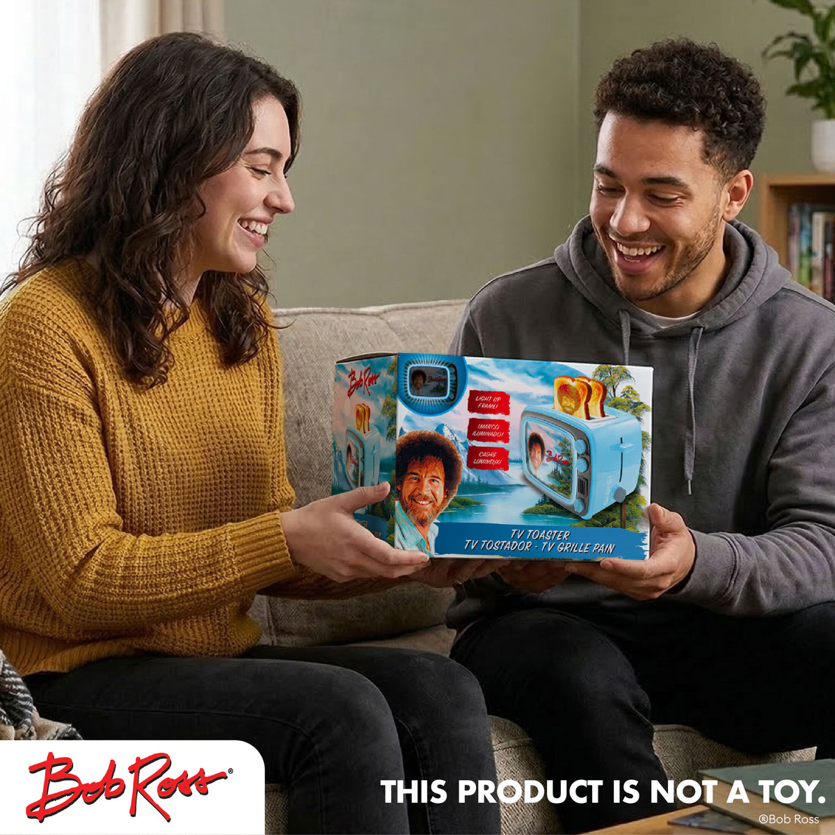 Bob Ross Retro Light Up TV Toaster