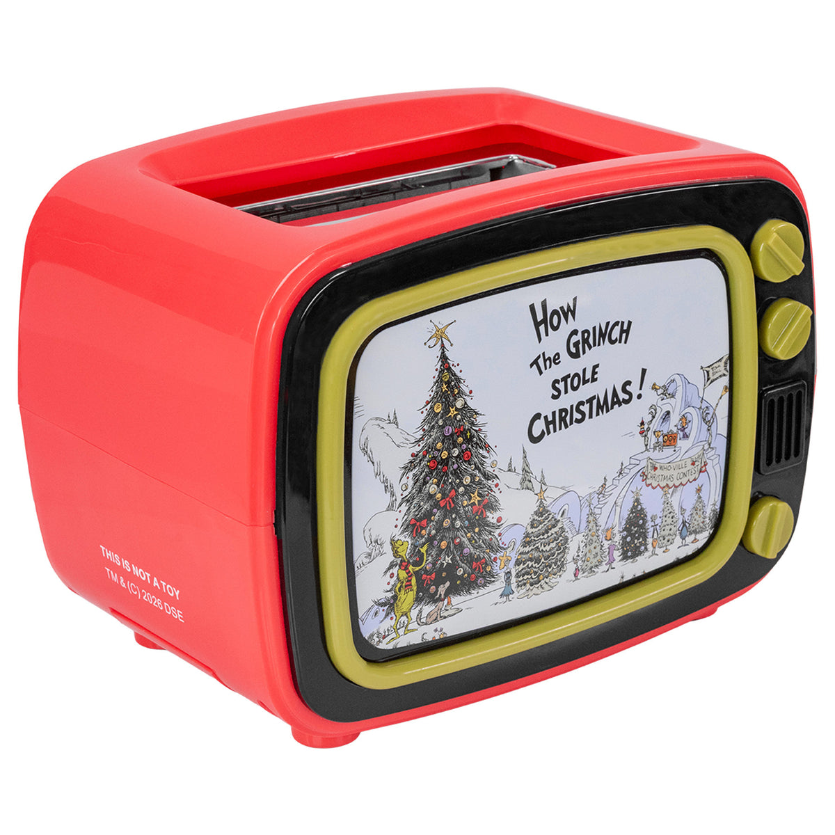 Dr. Seuss How the Grinch Retro Light Up TV Toaster