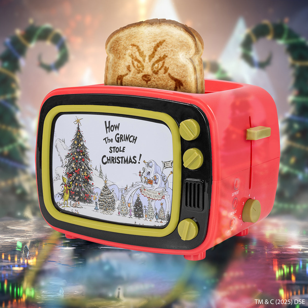 Dr. Seuss How the Grinch Retro Light Up TV Toaster