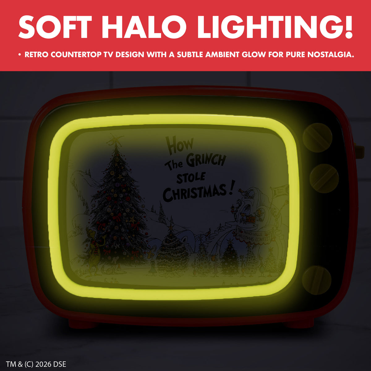 Dr. Seuss How the Grinch Retro Light Up TV Toaster