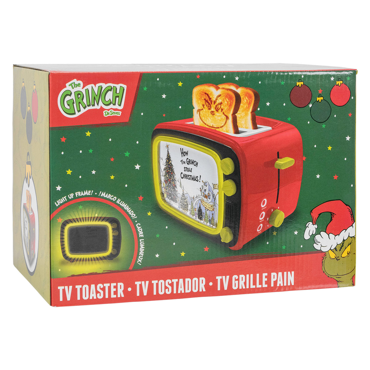 Dr. Seuss How the Grinch Retro Light Up TV Toaster