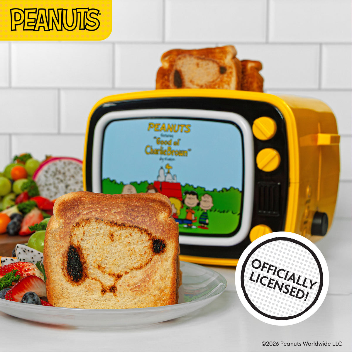 Peanuts Retro Light Up TV Toaster