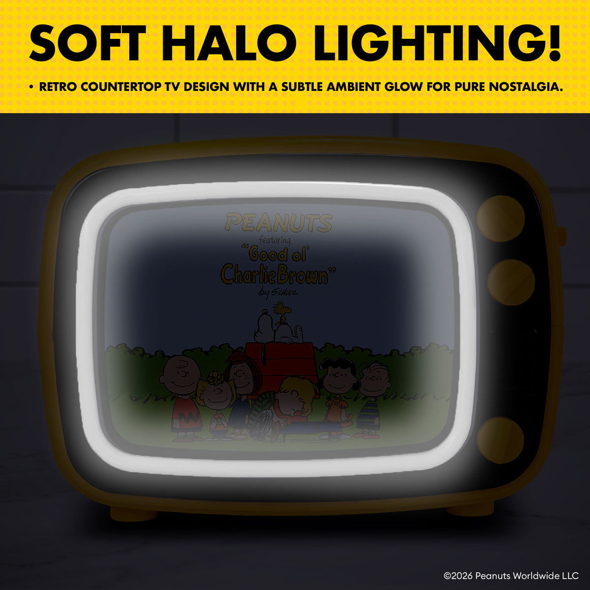Peanuts Retro Light Up TV Toaster