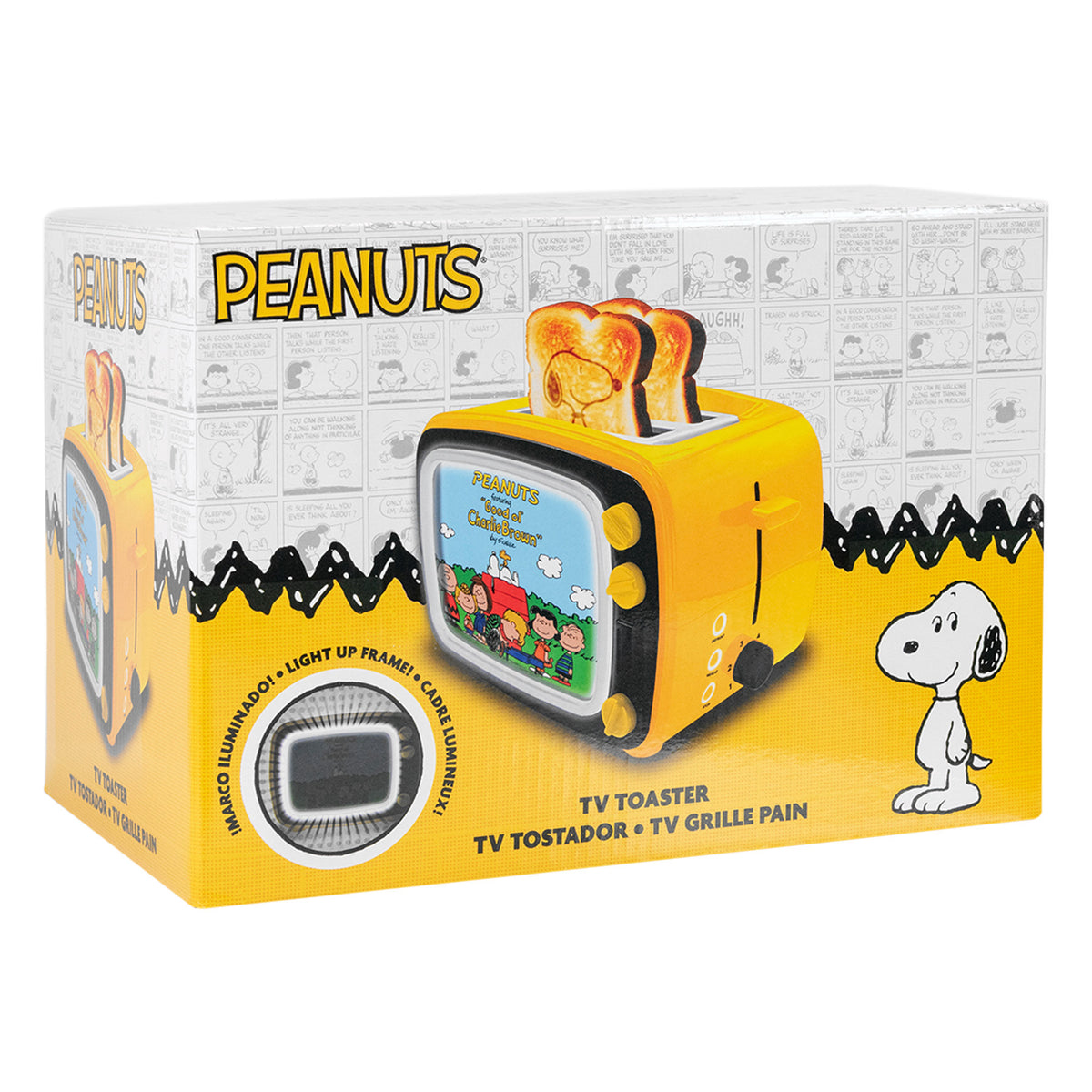 Peanuts Retro Light Up TV Toaster