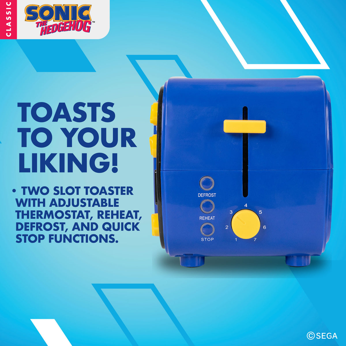 Sonic the Hedgehog Retro Light Up TV Toaster