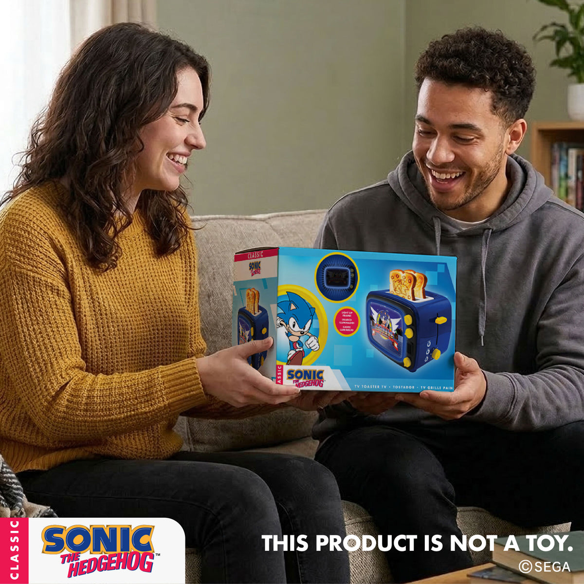 Sonic the Hedgehog Retro Light Up TV Toaster