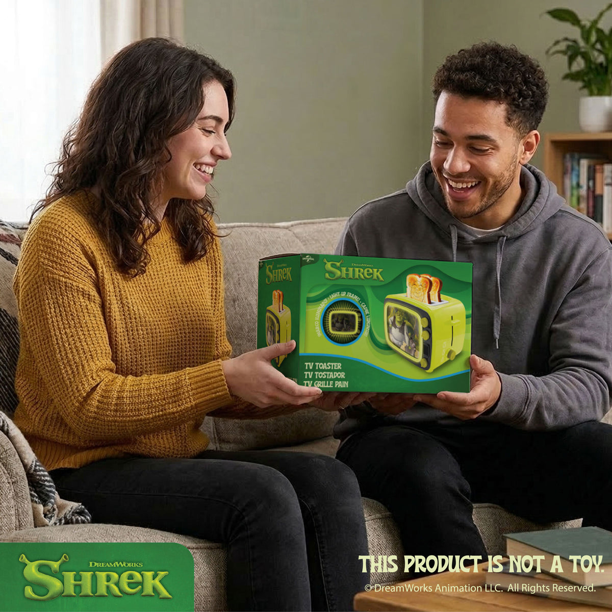 Shrek Retro Light Up TV Toaster