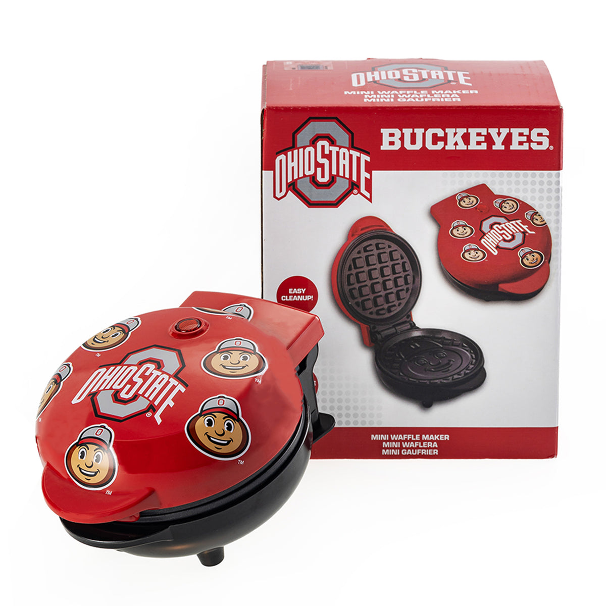 Ohio State Buckeyes Brutus Buckeye Mini Waffle Maker