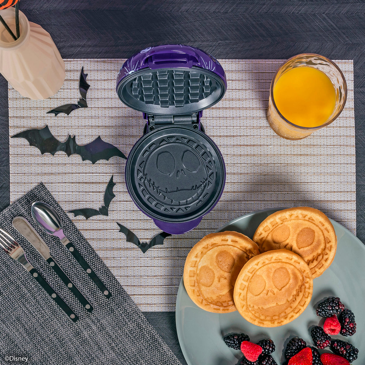 Disney Nightmare Before Christmas Jack Skellington Mini Waffle Maker