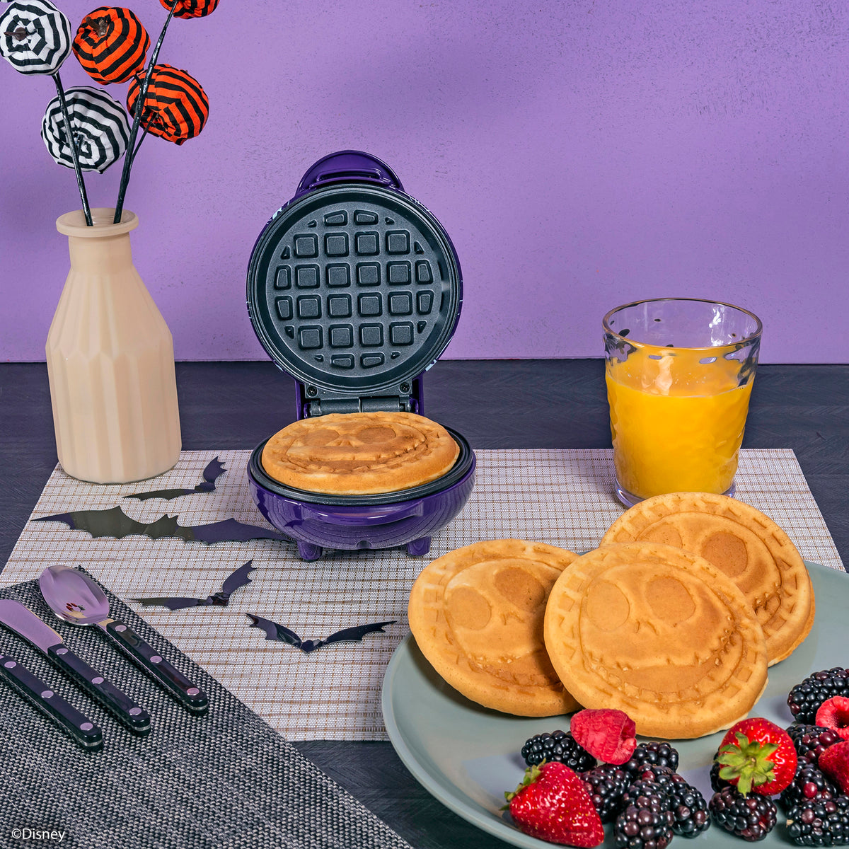 Disney Nightmare Before Christmas Jack Skellington Mini Waffle Maker