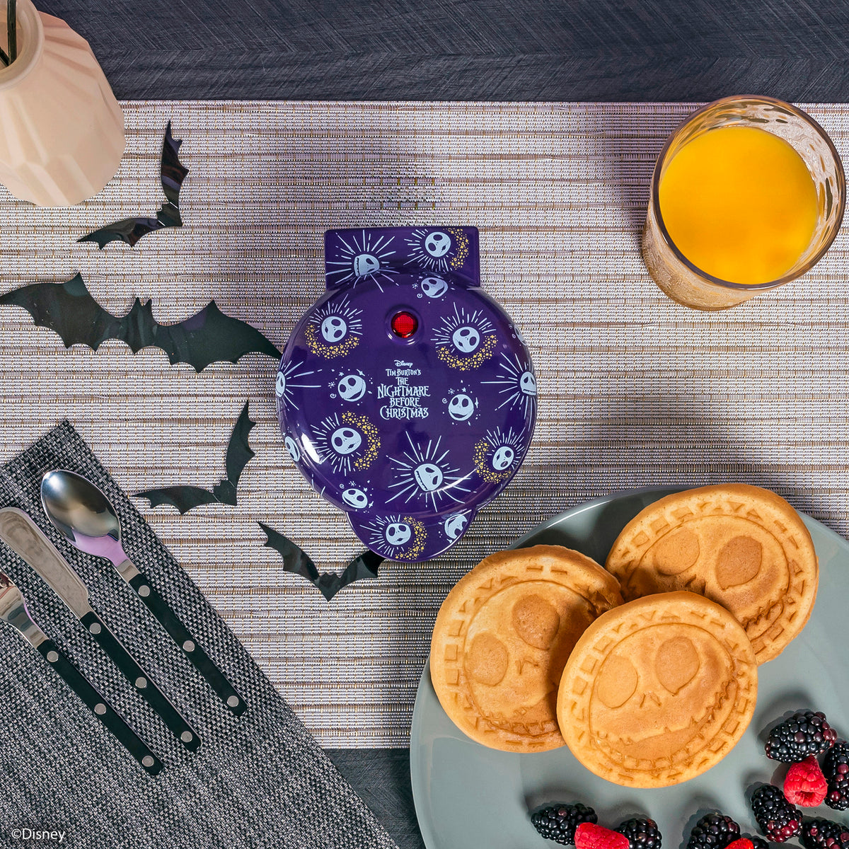 Disney Nightmare Before Christmas Jack Skellington Mini Waffle Maker