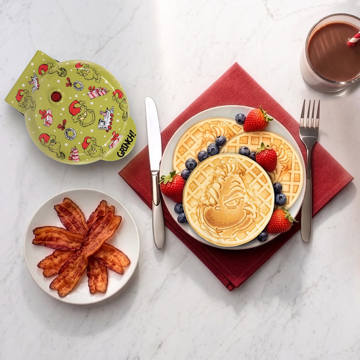 Dr. Seuss Grinch Mini Waffle Maker