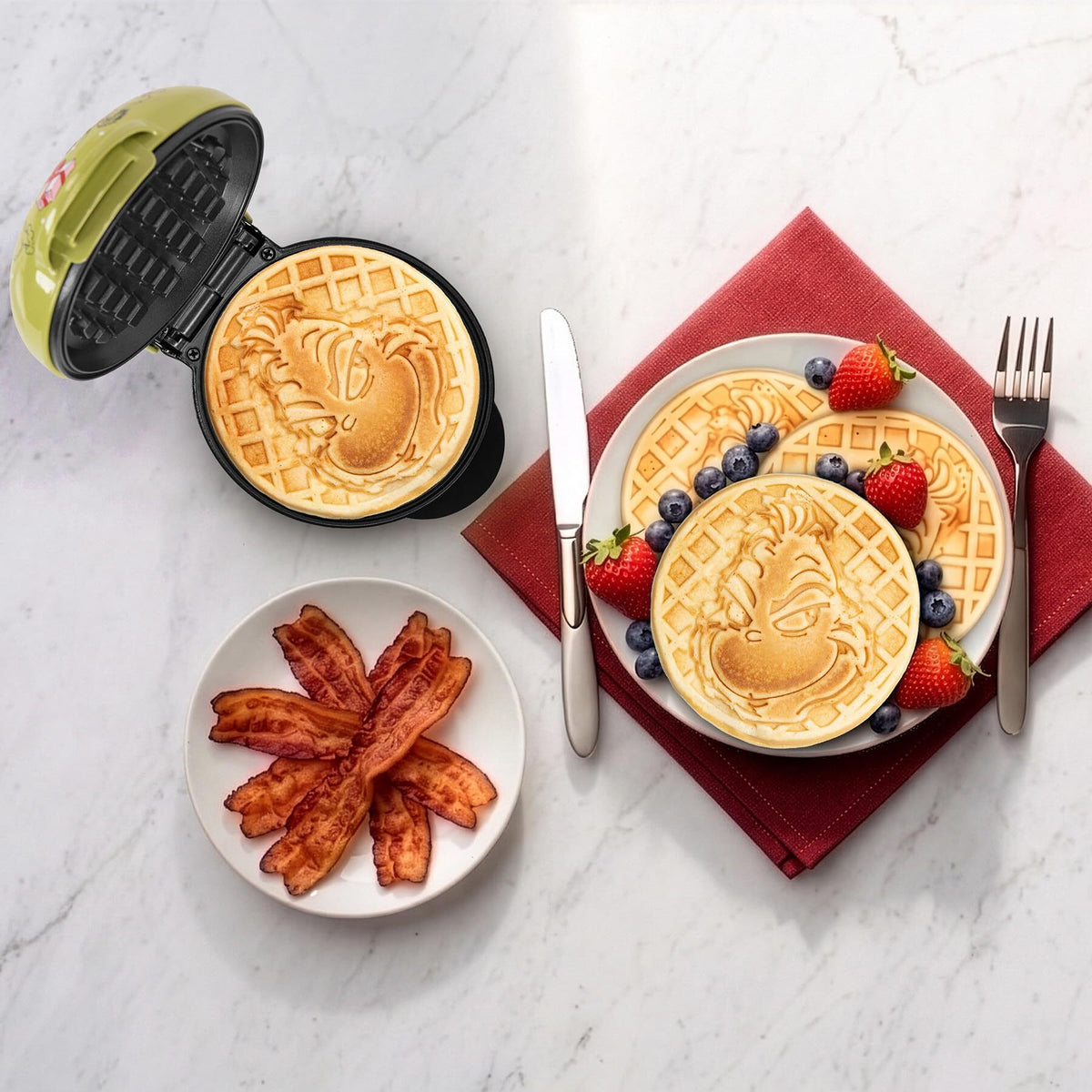 Dr. Seuss Grinch Mini Waffle Maker