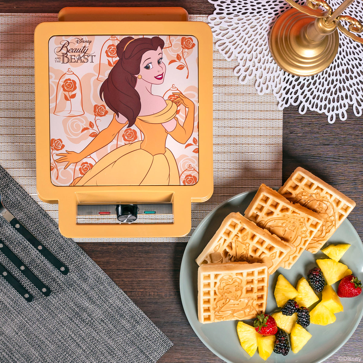 Disney Beauty and the Beast Deluxe Waffler