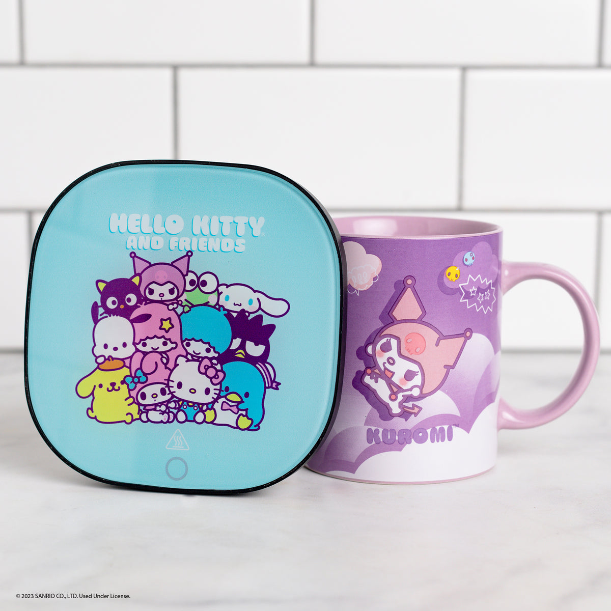 Hello Kitty Kuromi Coffee Mug Warmer Set