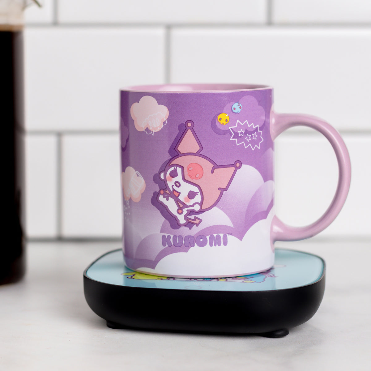 Hello Kitty Kuromi 12oz Mug Warmer Set