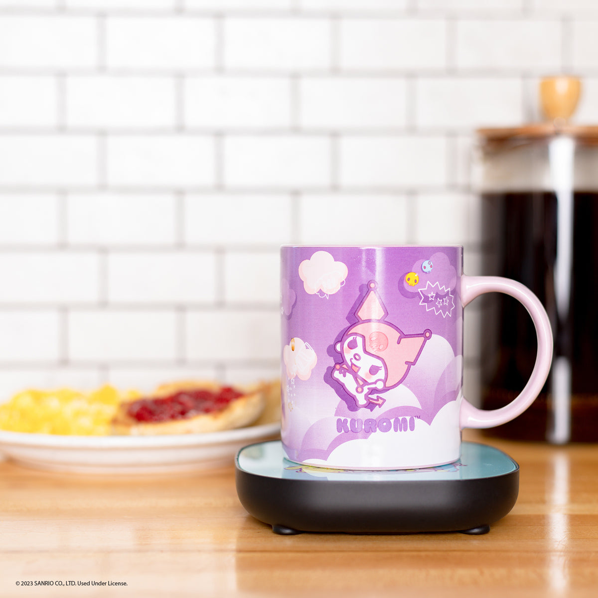 Hello Kitty Kuromi 12oz Mug Warmer Set