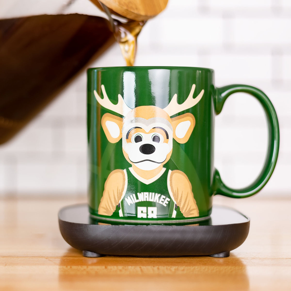 NBA Milwaukee Bucks Bango Mascot Mug Warmer Set - Uncanny Brands
