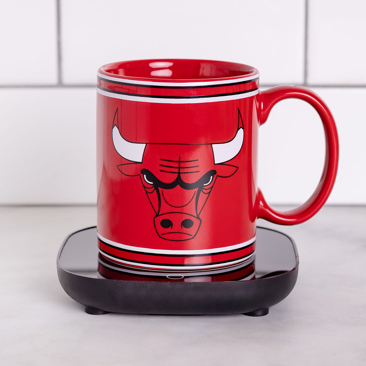 NBA Chicago Bulls Logo 12oz Mug Warmer Set