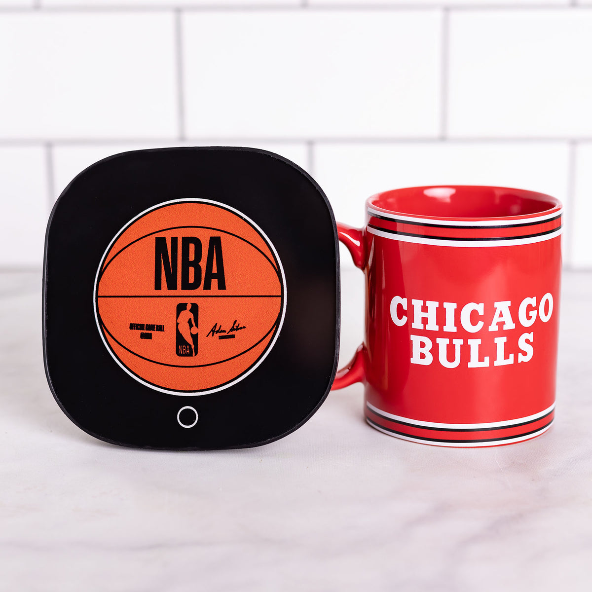 NBA Chicago Bulls Logo 12oz Mug Warmer Set