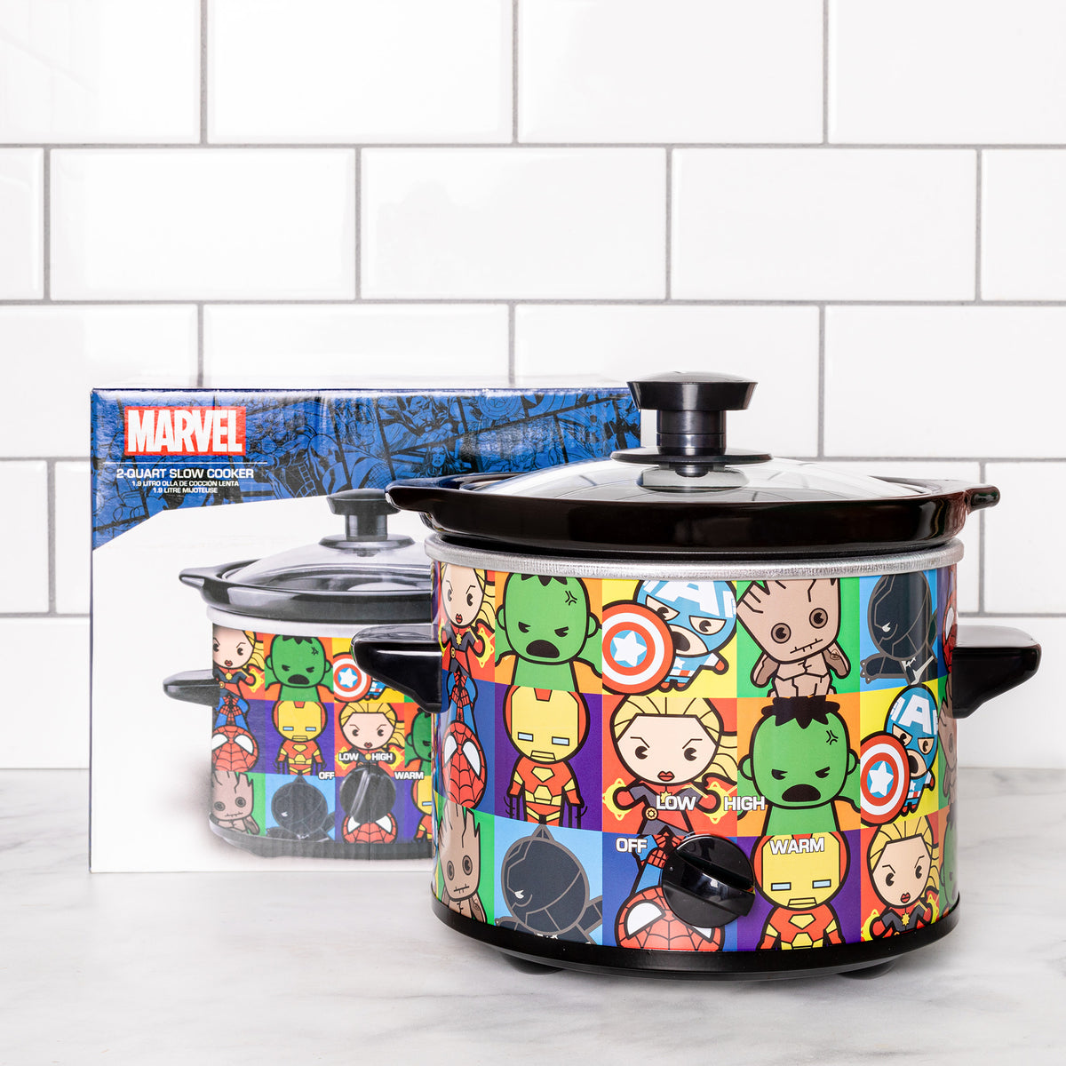  Uncanny Brands Marvel Spiderman 2qt Slow Cooker- Cook With  Spidey: Home & Kitchen
