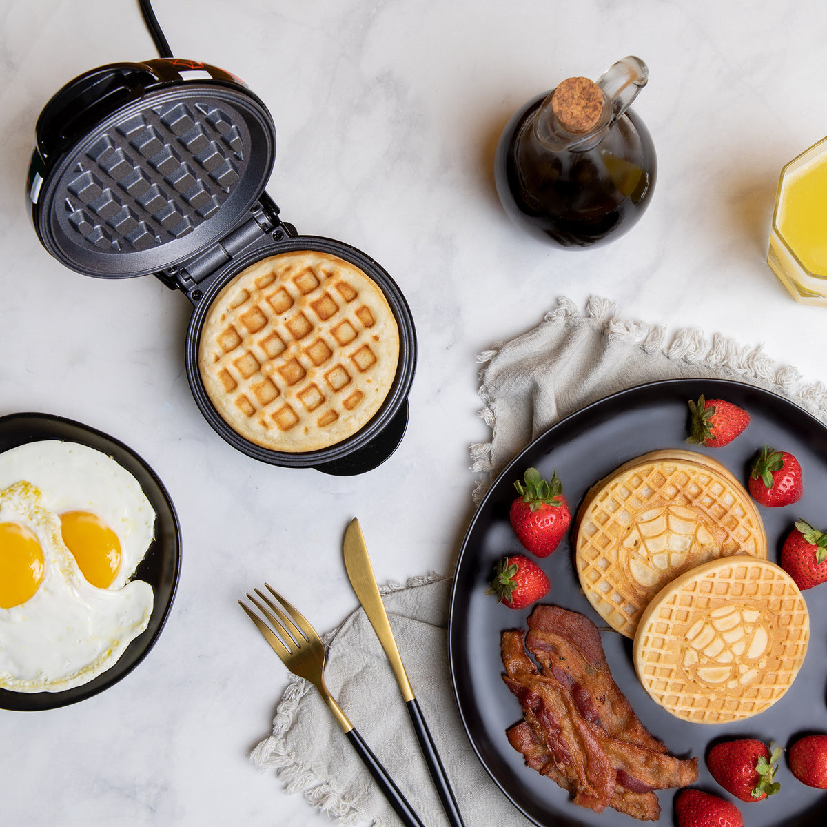 Marvel Miles Morales Mini Waffle Maker - Uncanny Brands