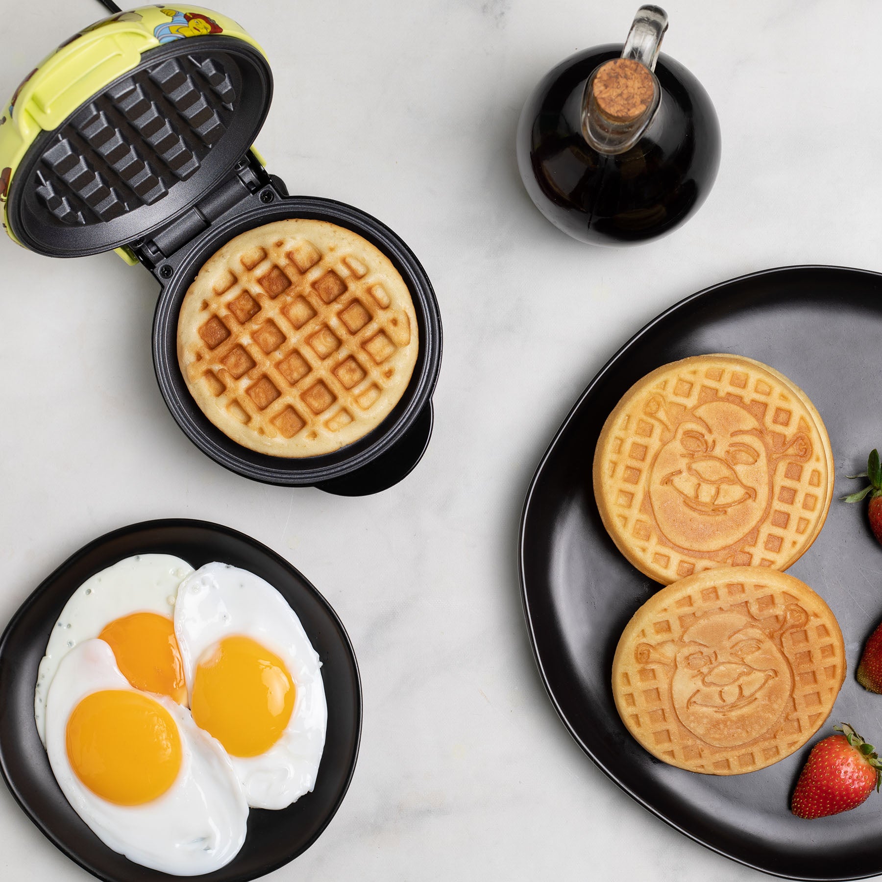Shrek Mini Waffle Maker Uncanny Brands